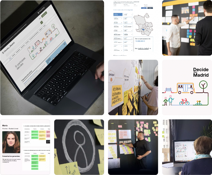 Collage del proyecto Decide Madrid